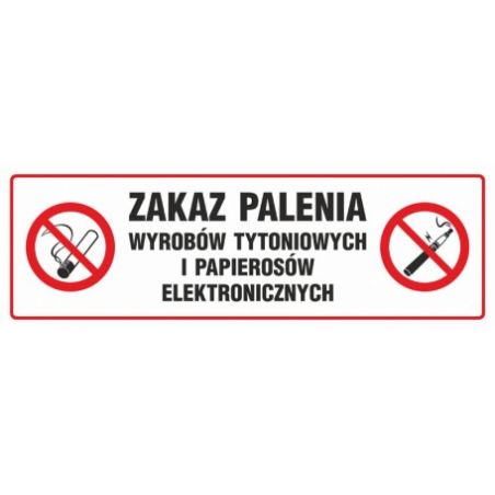 Znak Zakaz Palenia Wyrob W Tytoniowych I Papieros W Elektronicznych