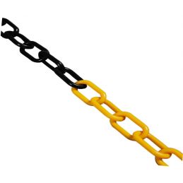Łańcuch plastikowy żółto-czarny