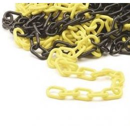 Łańcuch plastikowy żółto-czarny