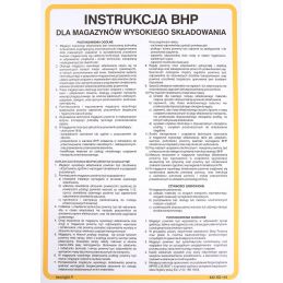Instrukcja BHP dla magazynu wysokiego składowania