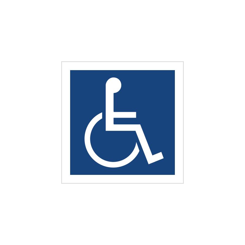 Znak: Miejsce dla inwalidów na wózkach